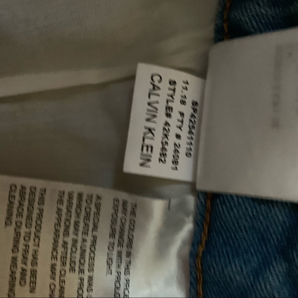 NWT Calvin Klein Denim Skirt - Picture 6 of 7